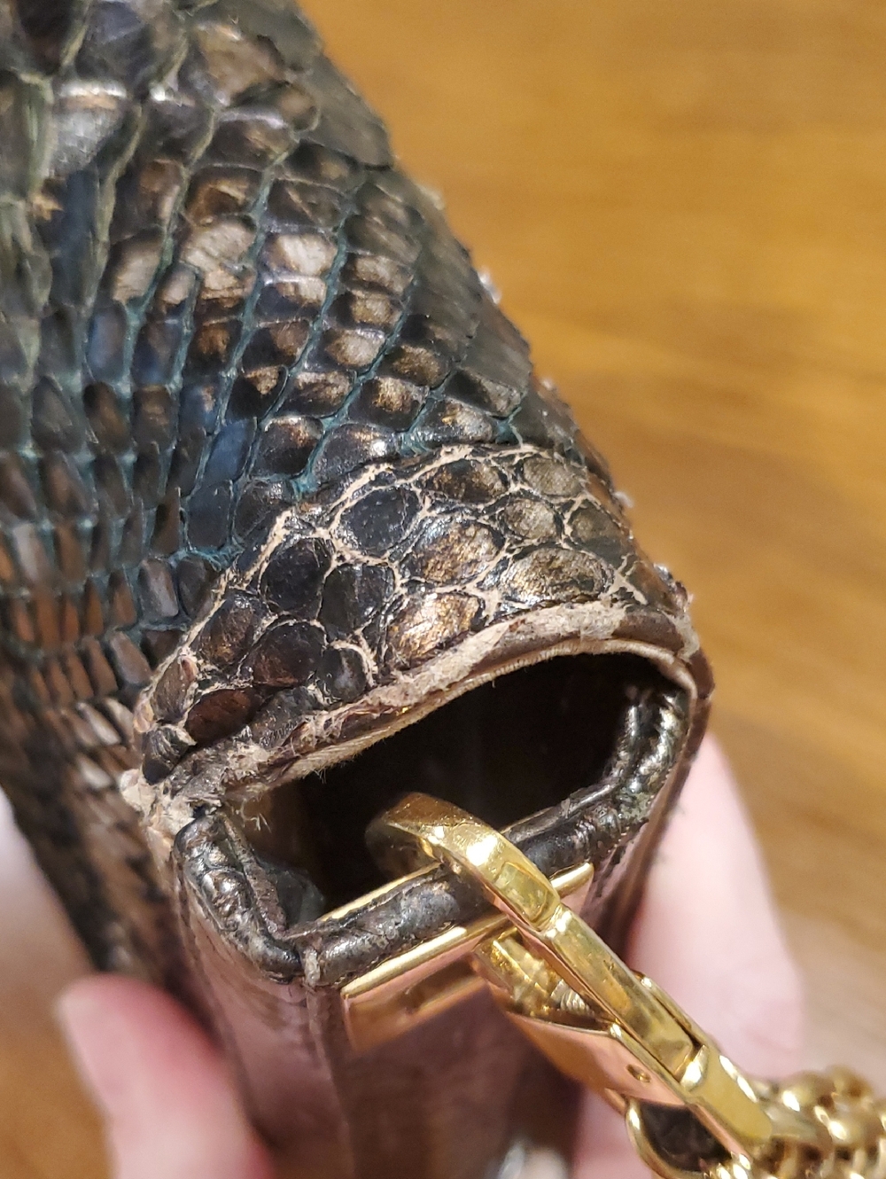 Devi Kroell Real Python Shoulder Bag - Picture 10 of 16